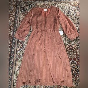 Orange Creek Terracotta Long Sleeve Dress